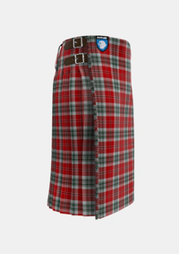 Traditional_MacLean_of_Duart_Dress_2_Tartan_1210_kilt_right_image_with_pleated_design_and_adjustable_buckles_for_men