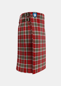 Traditional_MacLean_of_Duart_Dress_Red_Tartan_1298_kilt_right_image_with_pleated_design_and_adjustable_buckles_for_men