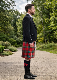 Traditional_MacLean_of_Duart_Modern_Tartan_Kilt_and_Argyle_Jacket_Kilt_Outfit_right_image