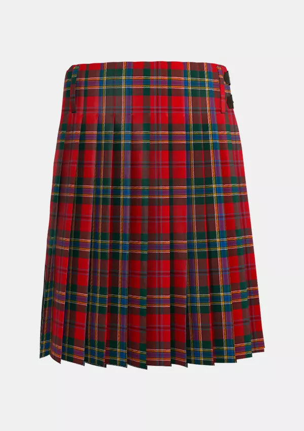 Traditional_MacLean_of_Duart_Modern_Tartan_kilt_back_image_with_pleated_design_and_adjustable_buckles_for_men