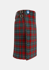 Traditional_MacLeay_Tartan_3437_kilt_right_image_with_pleated_design_and_adjustable_buckles_for_men