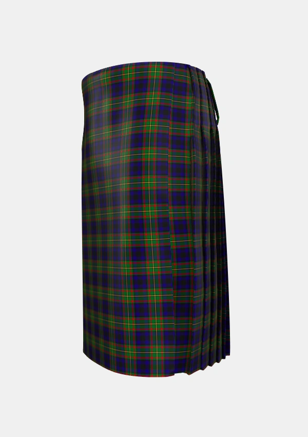 Traditional_MacLeish_Tartan_5689_kilt_left_image_with_pleated_design_and_adjustable_buckles_for_men