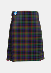 Traditional_MacLellan_2_Tartan_323_kilt_front_image_with_pleated_design_and_adjustable_buckles_for_men