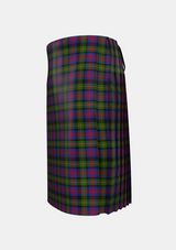 Traditional_MacLennan_2_Tartan_1429_kilt_left_image_with_pleated_design_and_adjustable_buckles_for_men