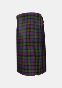 Traditional_MacLennan_2_Tartan_1429_kilt_left_image_with_pleated_design_and_adjustable_buckles_for_men