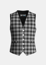 Traditional_MacLeod_1906_Black_White_Tartan_1828_Waistcoat_front_image