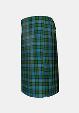 Traditional_MacLeod_Green_Tartan_1583_kilt_left_image_with_pleated_design_and_adjustable_buckles_for_men
