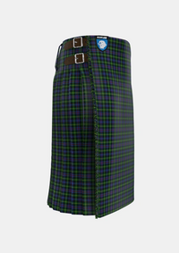 Traditional_MacLeod_of_Gesto_2_Tartan_280_kilt_right_image_with_pleated_design_and_adjustable_buckles_for_men