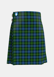 Traditional_MacLeod_of_Skye_Tartan_kilt_263_front_image_with_pleated_design_and_adjustable_buckles_for_men