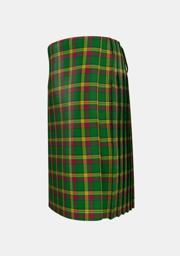 Traditional_MacMillan_Anc_Clans_Originaux_Tartan_6302_kilt_left_image_with_pleated_design_and_adjustable_buckles_for_men