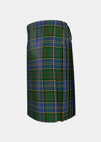 Traditional_MacMillan_Hunting_Tartan_kilt_667_left_image_with_pleated_design_and_adjustable_buckles_for_men