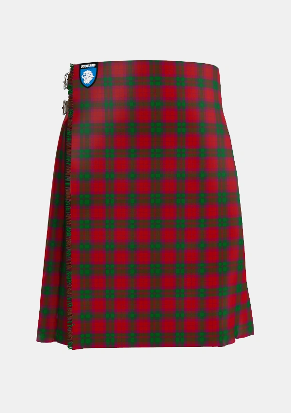 Traditional_MacNab_Clan_Tartan_857_kilt_front_image_with_pleated_design_and_adjustable_buckles_for_men