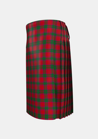 Traditional_MacNab_Clan_Tartan_857_kilt_left_image_with_pleated_design_and_adjustable_buckles_for_men
