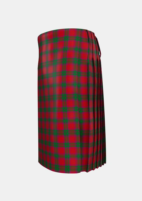 Traditional_MacNab_Clan_Tartan_857_kilt_left_image_with_pleated_design_and_adjustable_buckles_for_men