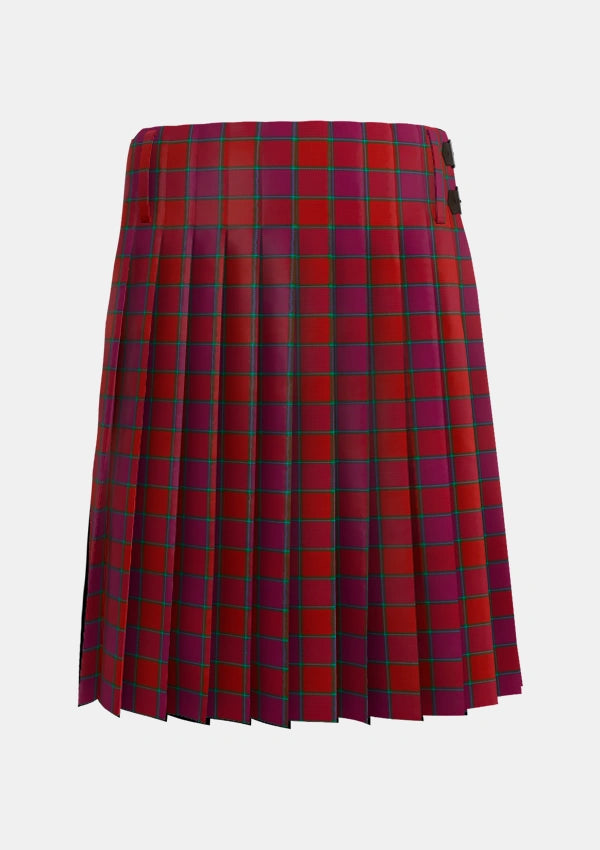 Traditional_MacNab_Old_Tartan_1451_kilt_back_image_with_pleated_design_and_adjustable_buckles_for_men