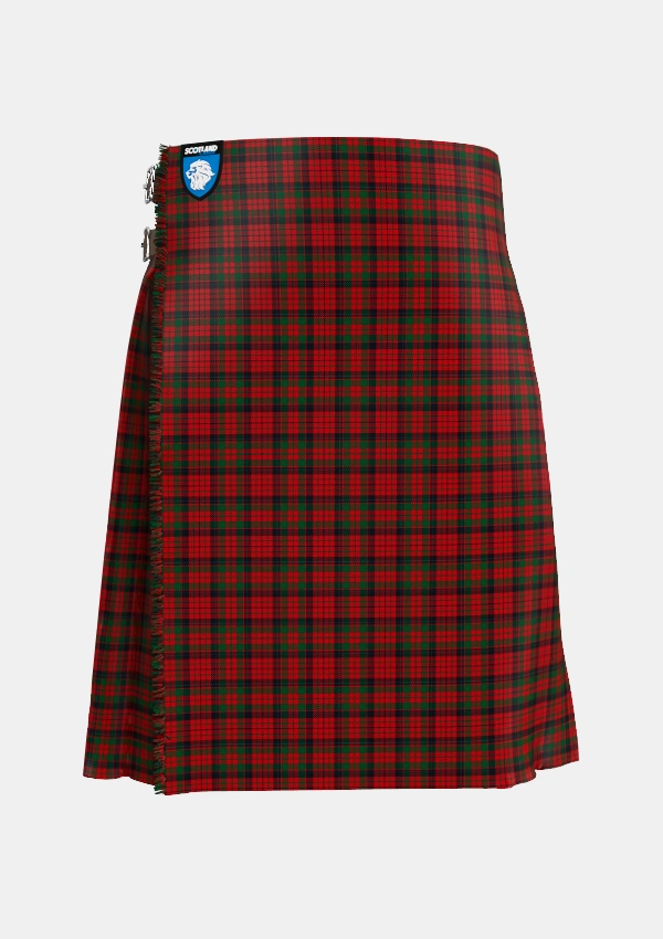 Traditional_MacNicol_Nicolson_W_A_Smith_Tartan_871_kilt_front_image_with_pleated_design_and_adjustable_buckles_for_men