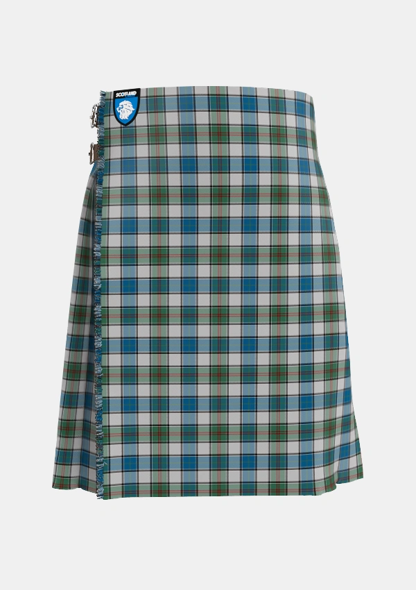 Traditional_MacPhedran_Dress_Tartan_15144_kilt_front_image_with_pleated_design_and_adjustable_buckles_for_men