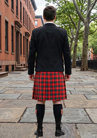Traditional_MacPhee_Red_Tartan_Kilt_and_Argyle_Jacket_Kilt_Outfit_back_image