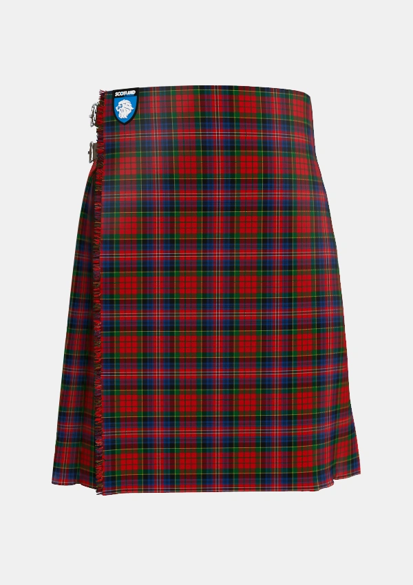 Traditional_MacPherson_8_Tartan_1513_kilt_front_image_with_pleated_design_and_adjustable_buckles_for_men
