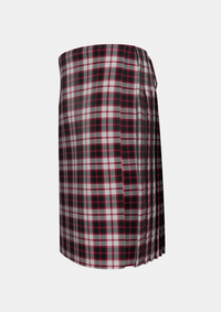 Traditional_MacPherson_Tartan_548_kilt_left_image_with_pleated_design_and_adjustable_buckles_for_men