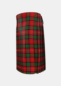 Traditional_MacPherson_of_Cluny_Tartan_906_kilt_left_image_with_pleated_design_and_adjustable_buckles_for_men