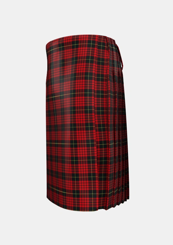 Traditional_MacQueen_2_Tartan_1209_kilt_left_image_with_pleated_design_and_adjustable_buckles_for_men