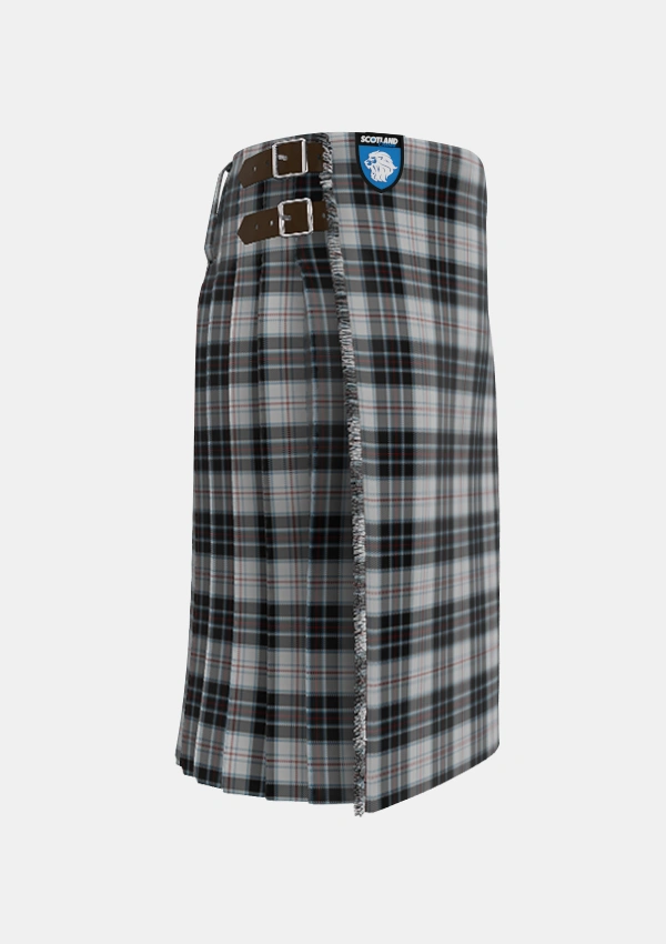 Traditional_MacRae_Dress_2_Tartan_3570_kilt_right_image_with_pleated_design_and_adjustable_buckles_for_men