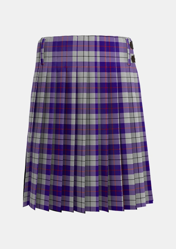 Traditional_MacRae_Dress_Purple_1_Tartan_6564_kilt_back_image_with_pleated_design_and_adjustable_buckles_for_men