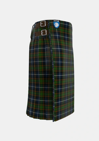 Traditional_MacRae_Hunting_3_Tartan_803_kilt_right_image_with_pleated_design_and_adjustable_buckles_for_men