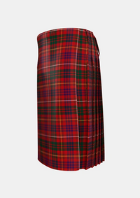 Traditional_MacRae_of_Inverinate_Tartan_2000_kilt_left_image_with_pleated_design_and_adjustable_buckles_for_men