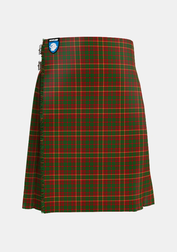 Traditional_MacRurie_MacRory_Tartan_1498_kilt_front_image_with_pleated_design_and_adjustable_buckles_for_men