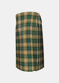 Traditional_MacShane_Tartan_3571_kilt_left_image_with_pleated_design_and_adjustable_buckles_for_men