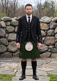 Traditional_MacSween_Hunting_Tartan_10888_Kilt_and_Argyle_Jacket_Kilt_Outfit_front_image