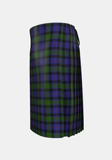 Traditional_MacTaggart_Tartan_kilt_409_left_image_with_pleated_design_and_adjustable_buckles_for_men