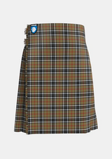 Traditional_MacTavish_Thompson_Thomson_Camel_Tartan_2421_kilt_front_image_with_pleated_design_and_adjustable_buckles_for_men