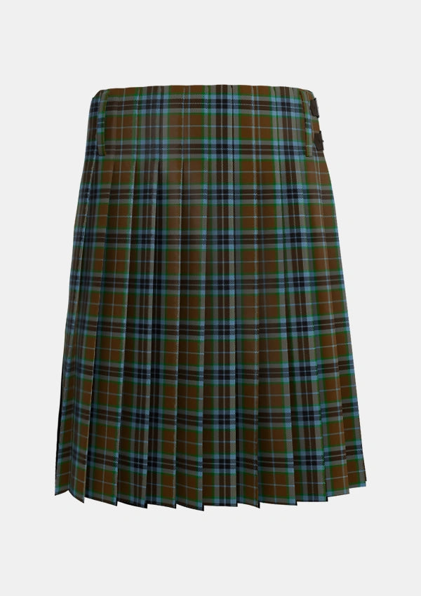 Traditional_MacTavish_Thompson_Thomson_Hunting_Tartan_232_kilt_back_image_with_pleated_design_and_adjustable_buckles_for_men