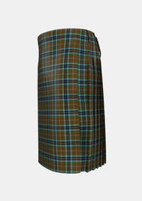 Traditional_MacTavish_Thompson_Thomson_Hunting_Tartan_232_kilt_left_image_with_pleated_design_and_adjustable_buckles_for_men