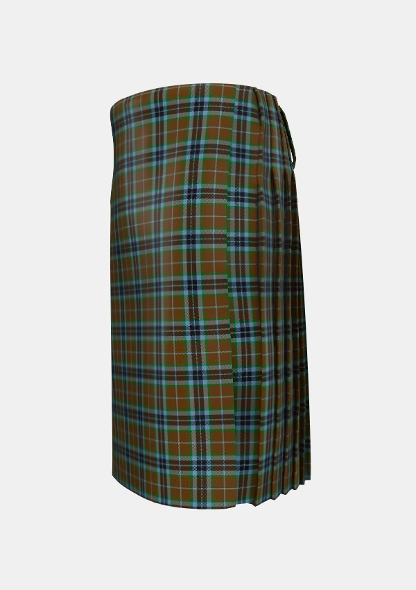 Traditional_MacTavish_Thompson_Thomson_Hunting_Tartan_232_kilt_left_image_with_pleated_design_and_adjustable_buckles_for_men