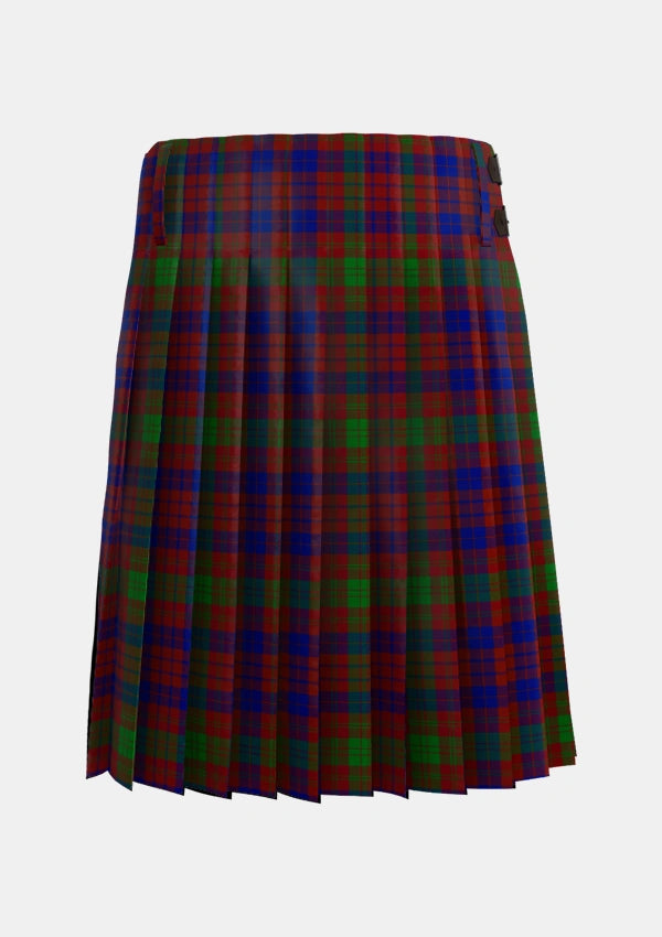 Traditional_MacTier_of_Durris_Tartan_5692_kilt_back_image_with_pleated_design_and_adjustable_buckles_for_men