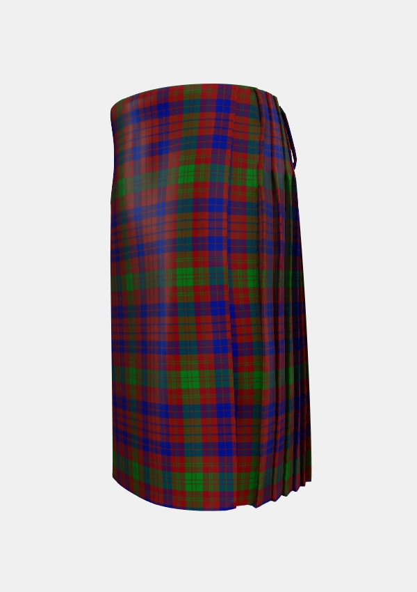 Traditional_MacTier_of_Durris_Tartan_5692_kilt_left_image_with_pleated_design_and_adjustable_buckles_for_men