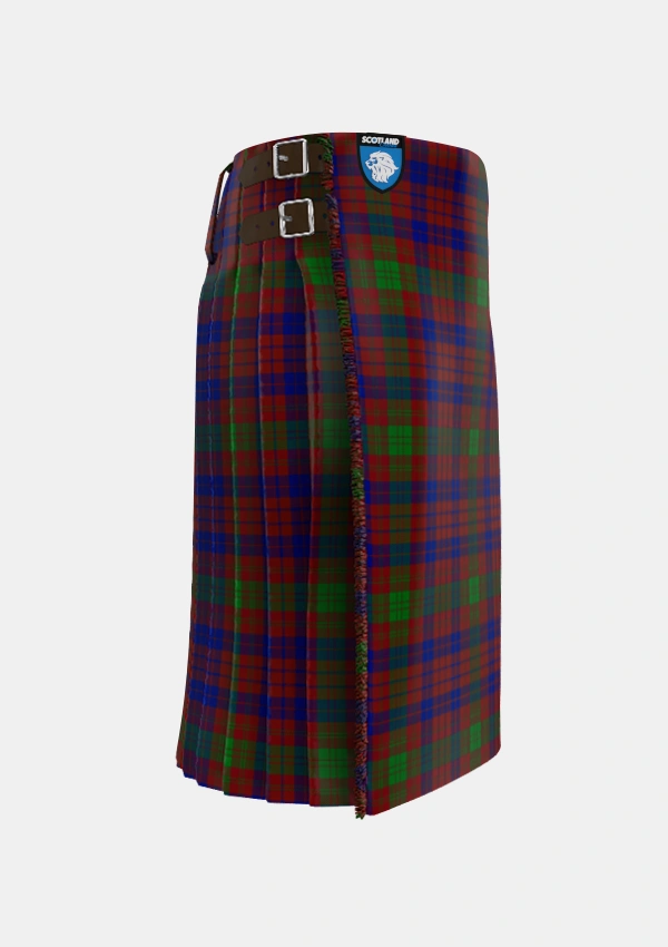 Traditional_MacTier_of_Durris_Tartan_5692_kilt_right_image_with_pleated_design_and_adjustable_buckles_for_men