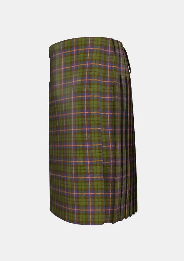 Traditional_MacVicar_McVicar_McVicker_Tartan_kilt_left_image_with_pleated_design_and_adjustable_buckles_for_men