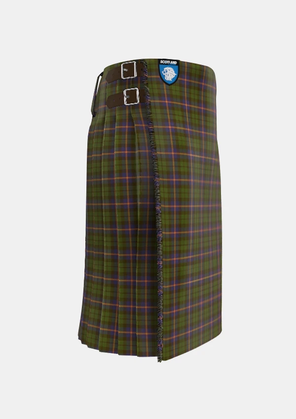 Traditional_MacVicar_McVicar_McVicker_Tartan_kilt_right_image_with_pleated_design_and_adjustable_buckles_for_men