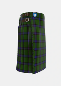 Traditional_MacWilliam_Hunting_Tartan_1417_kilt_right_image_with_pleated_design_and_adjustable_buckles_for_men