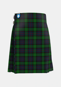 Traditional_MacWilliam_Tartan_1418_kilt_front_image_with_pleated_design_and_adjustable_buckles_for_men