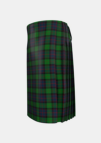 Traditional_MacWilliam_Tartan_1418_kilt_left_image_with_pleated_design_and_adjustable_buckles_for_men