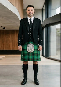 Traditional_Macarthur_tartan_1100_Kilt_and_Argyle_Jacket_Kilt_Outfit_front_image