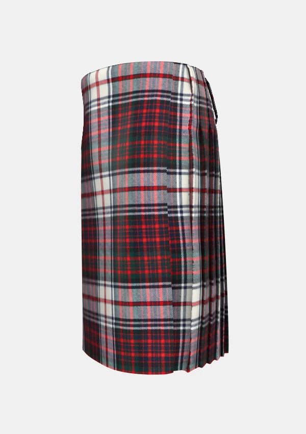Traditional_Macdonald_Dress_tartan_left_image_with_pleated_design_and_adjustable_buckles_for_men