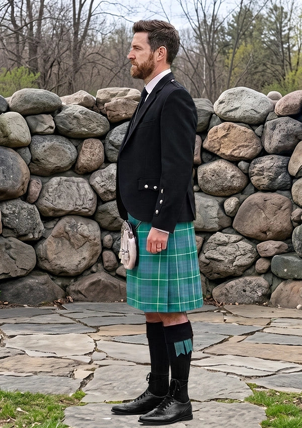 Traditional_Macintyre_Hunting_Ancient_Tartan_Kilt_and_Argyle_Jacket_Kilt_Outfit_left_image