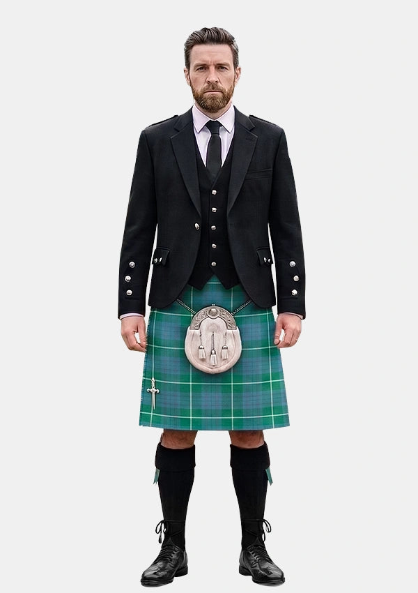 Traditional_Macintyre_Hunting_Ancient_Tartan_Kilt_and_Argyle_Jacket_Kilt_Outfits_front_image
